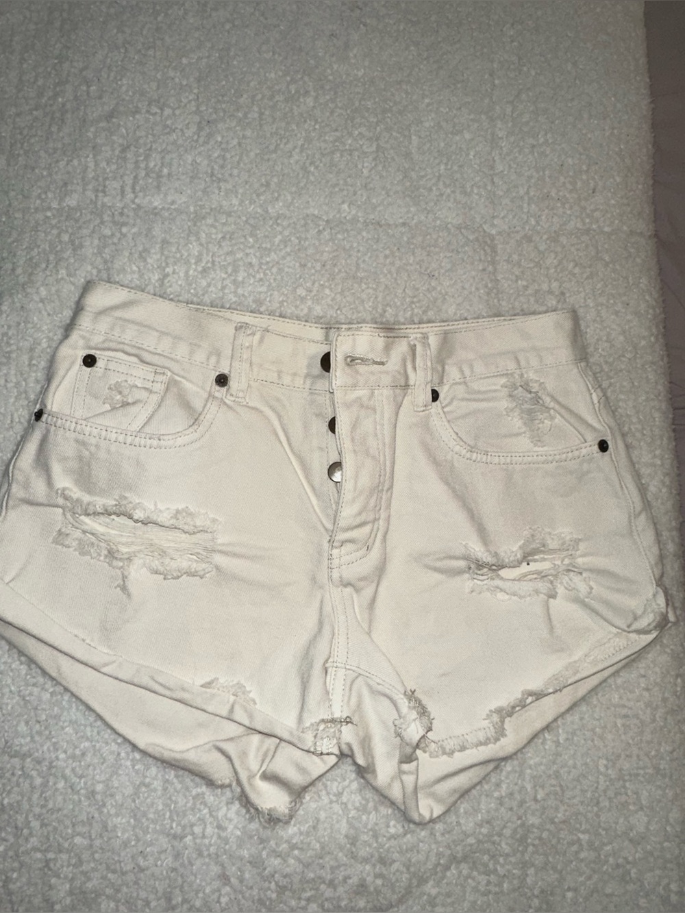 Amuse Society distressed denim shorts